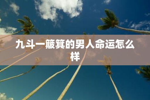 九斗一簸箕的男人命运怎么样