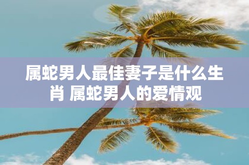 属蛇男人最佳妻子是什么生肖 属蛇男人的爱情观