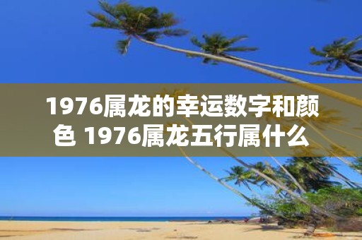 1976属龙的幸运数字和颜色 1976属龙五行属什么