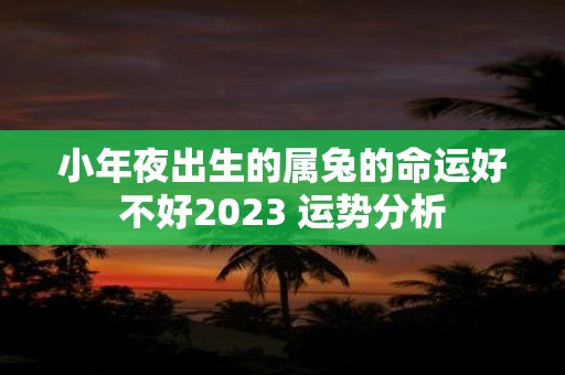 小年夜出生的属兔的命运好不好2025 运势分析