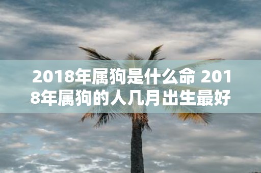 2018年属狗是什么命 2018年属狗的人几月出生最好