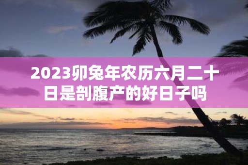 2025卯蛇年农历六月二十日是剖腹产的好日子吗