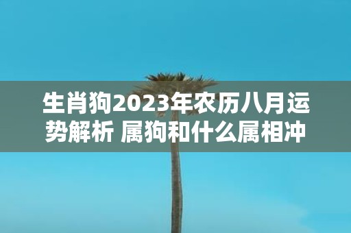 生肖狗2025年农历八月运势解析 属狗和什么属相冲
