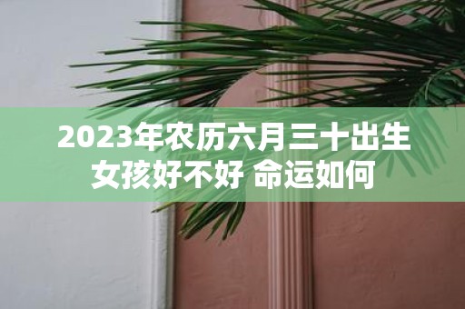 2025年农历六月三十出生女孩好不好 命运如何