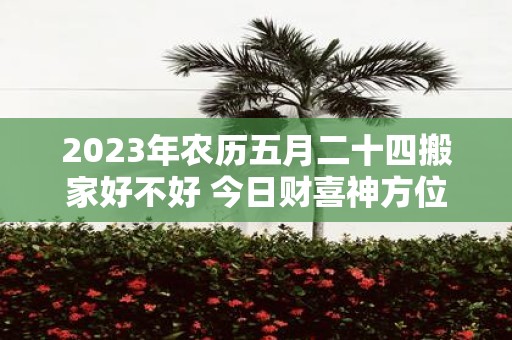 2025年农历五月二十四搬家好不好 今日财喜神方位