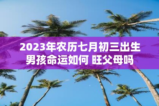 2025年农历七月初三出生男孩命运如何 旺父母吗
