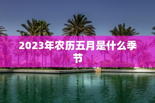 2025年农历五月是什么季节