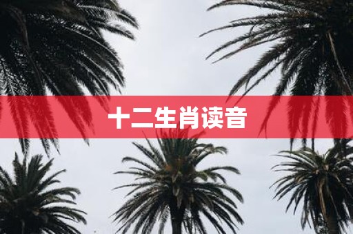 十二生肖读音