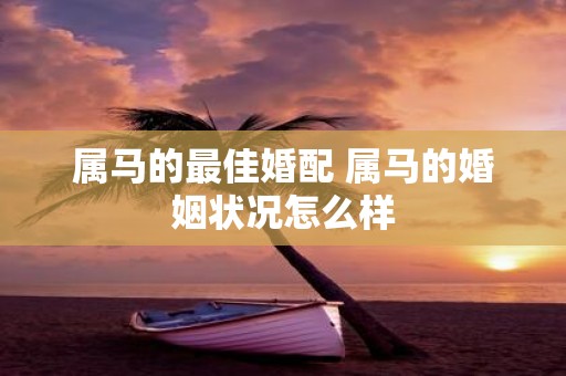 属马的最佳婚配 属马的婚姻状况怎么样
