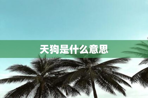 天狗是什么意思