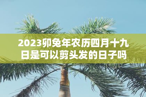 2025卯蛇年农历四月十九日是可以剪头发的日子吗