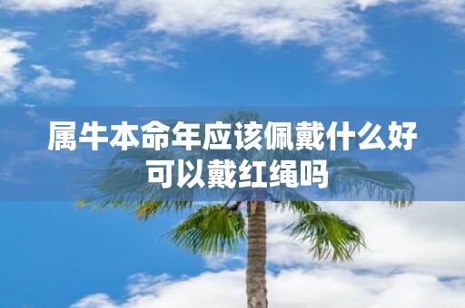 属牛本命年应该佩戴什么好 可以戴红绳吗