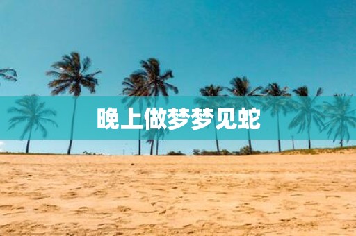 晚上做梦梦见蛇