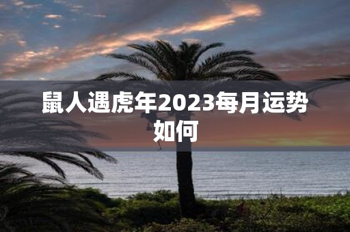 鼠人遇虎年2025每月运势如何
