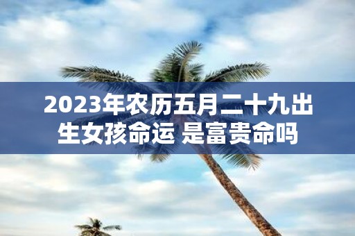 2025年农历五月二十九出生女孩命运 是富贵命吗