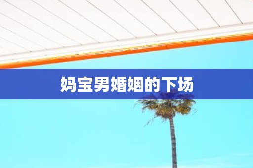 妈宝男婚姻的下场