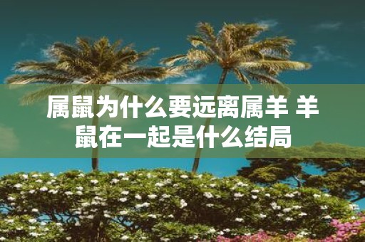 属鼠为什么要远离属羊 羊鼠在一起是什么结局