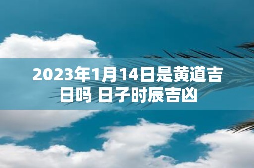 2025年1月14日是黄道吉日吗 日子时辰吉凶