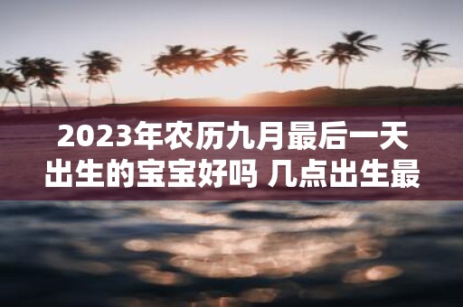 2025年农历九月最后一天出生的宝宝好吗 几点出生最好