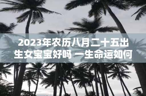 2025年农历八月二十五出生女宝宝好吗 一生命运如何