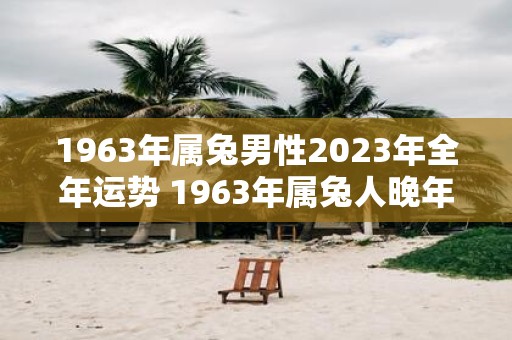 1963年属兔男性2025年全年运势 1963年属兔人晚年命运