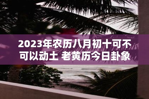 2025年农历八月初十可不可以动土 老黄历今日卦象