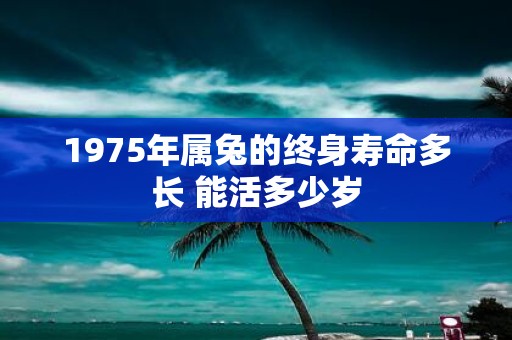 1975年属兔的终身寿命多长 能活多少岁