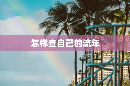 怎样查自己的流年