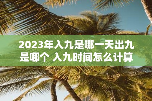 2025年入九是哪一天出九是哪个 入九时间怎么计算