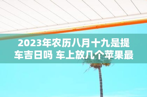 2025年农历八月十九是提车吉日吗 车上放几个苹果最吉利