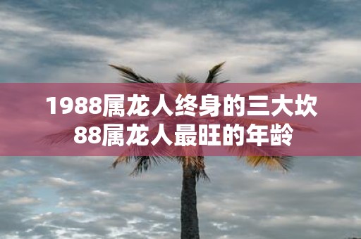 1988属龙人终身的三大坎 88属龙人最旺的年龄