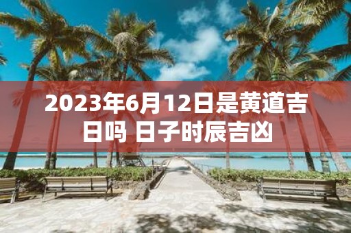 2025年6月12日是黄道吉日吗 日子时辰吉凶