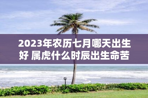 2025年农历七月哪天出生好 属虎什么时辰出生命苦