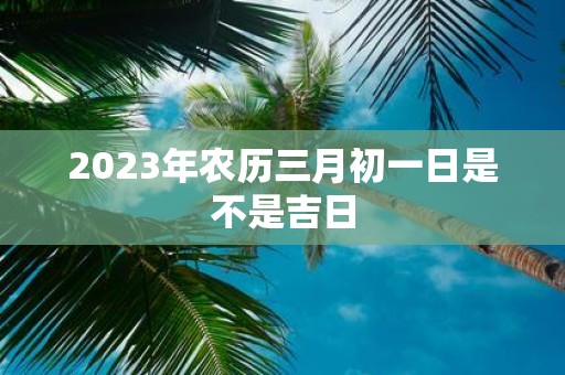 2025年农历三月初一日是不是吉日