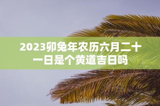 2025卯蛇年农历六月二十一日是个黄道吉日吗
