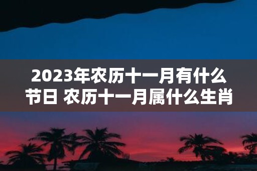 2025年农历十一月有什么节日 农历十一月属什么生肖