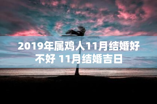 2019年属鸡人11月结婚好不好 11月结婚吉日