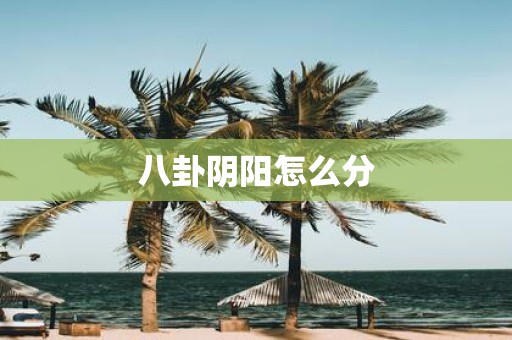 八卦阴阳怎么分