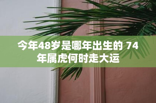 今年48岁是哪年出生的 74年属虎何时走大运