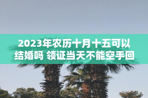 2025年农历十月十五可以结婚吗 领证当天不能空手回家吗