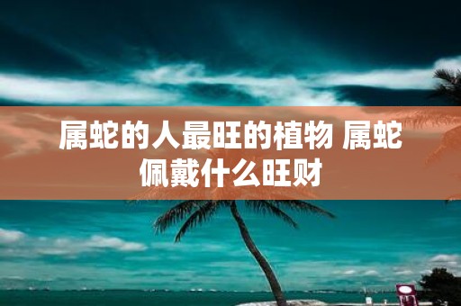 属蛇的人最旺的植物 属蛇佩戴什么旺财