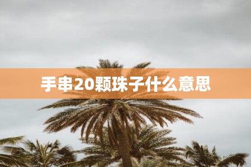 手串20颗珠子什么意思