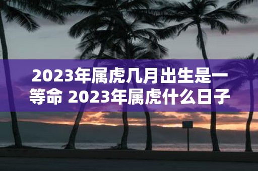 2025年属虎几月出生是一等命 2025年属虎什么日子出生好