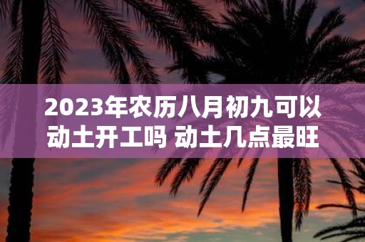 2025年农历八月初九可以动土开工吗 动土几点最旺