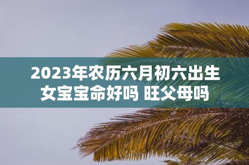 2025年农历六月初六出生女宝宝命好吗 旺父母吗