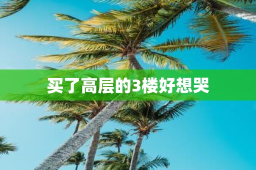 买了高层的3楼好想哭