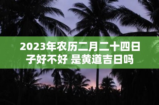 2025年农历二月二十四日子好不好 是黄道吉日吗