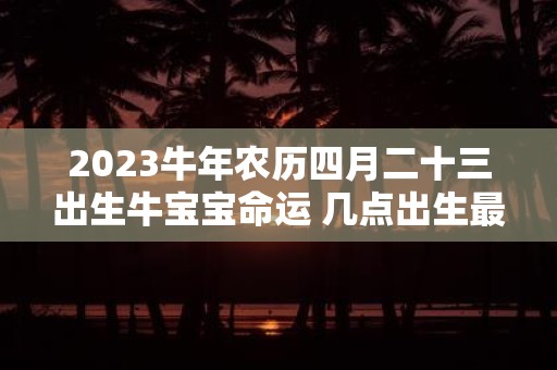 2025牛年农历四月二十三出生牛宝宝命运 几点出生最好