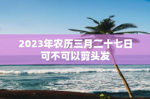 2025年农历三月二十七日可不可以剪头发