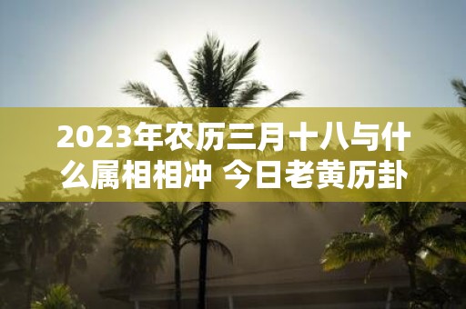 2025年农历三月十八与什么属相相冲 今日老黄历卦象